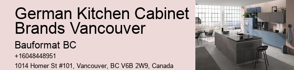 German Kitchen Cabinets Vancouver Contemporary