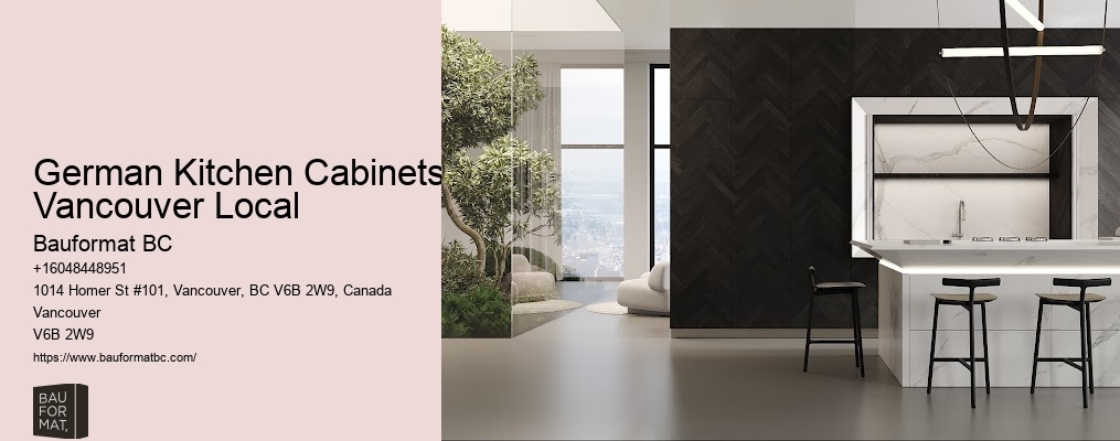 Elegant German kitchen cabinets Vancouver