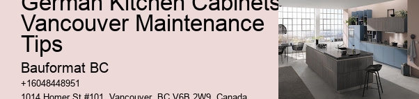 German craftsmanship in Vancouver kitchen design