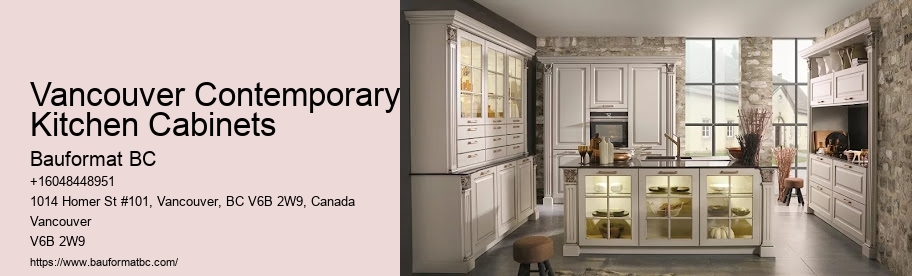 Vancouver Contemporary Kitchen Cabinets