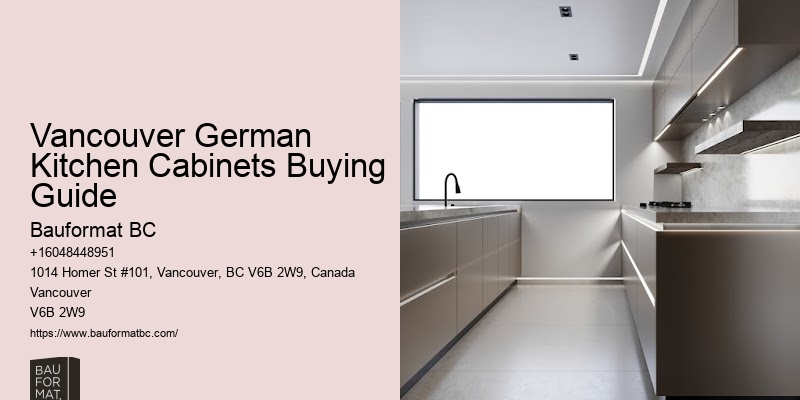 German Kitchen Cabinets Vancouver Minimalist