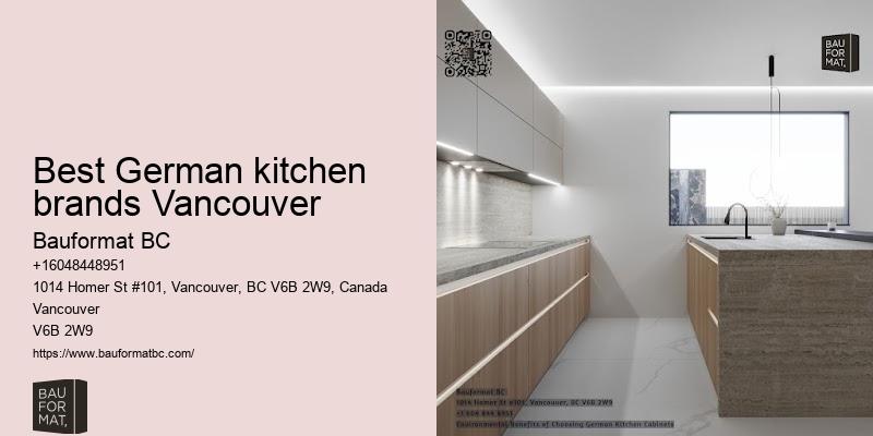 German kitchen cabinets for urban kitchens Vancouver