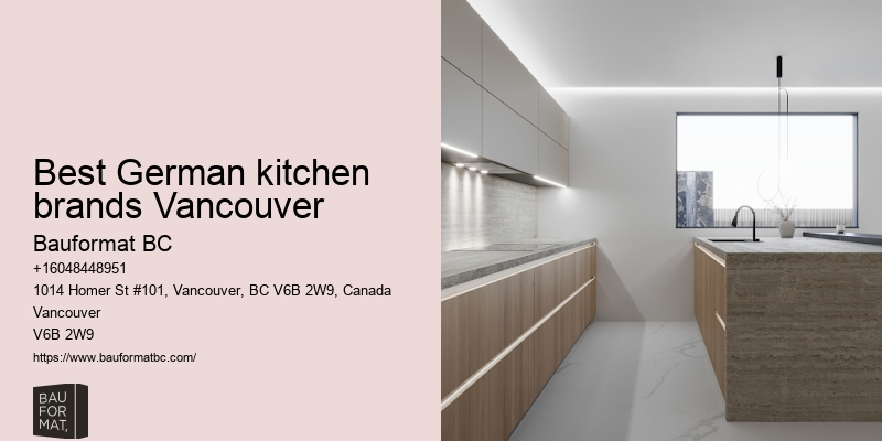 Popular German kitchen cabinet styles Vancouver