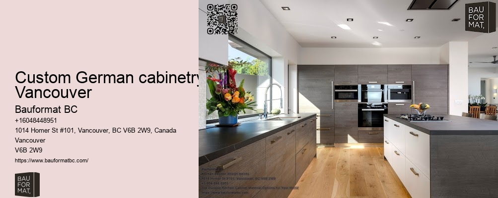Energy-efficient German kitchen cabinets Vancouver
