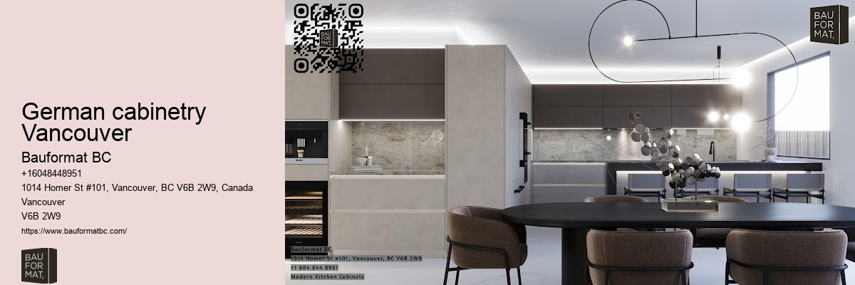 Premium German kitchen cabinets with integrated lighting Vancouver