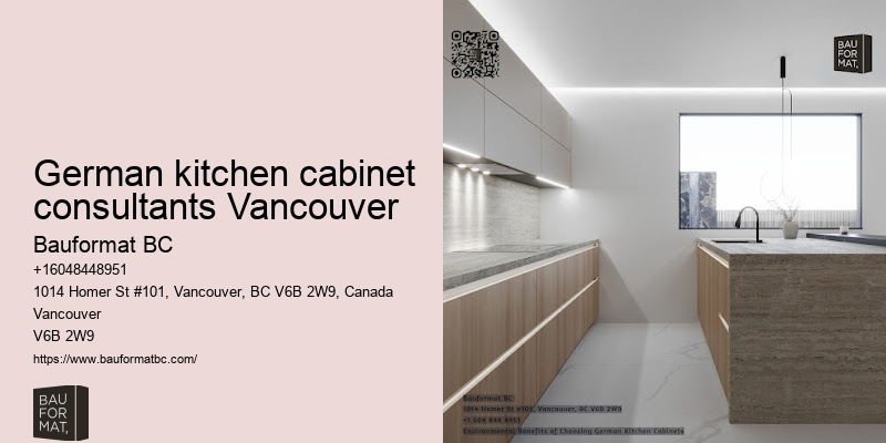 German kitchen cabinets with minimalist handles Vancouver