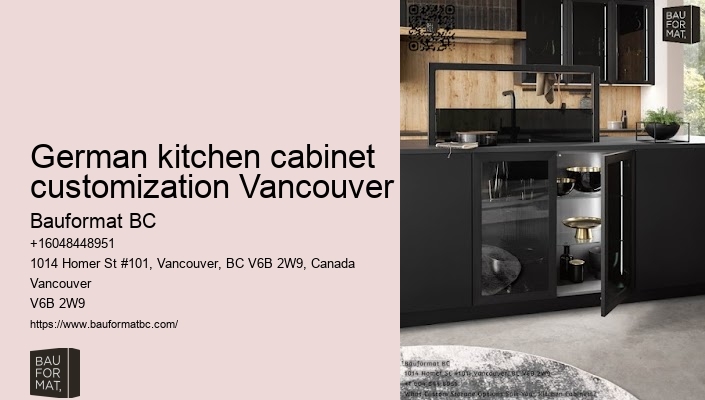 German kitchen cabinets with space-saving solutions Vancouver