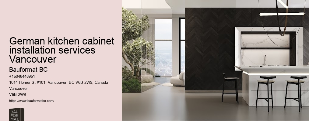 German kitchen cabinets for narrow spaces Vancouver