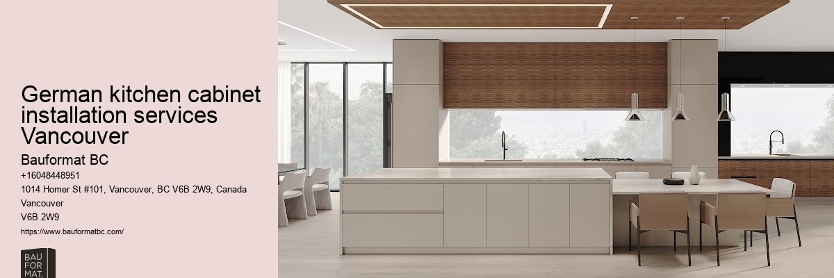 Remodel using German kitchen cabinets Vancouver