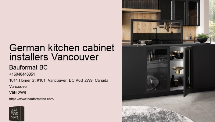 German kitchen cabinets with high-resistance finishes Vancouver