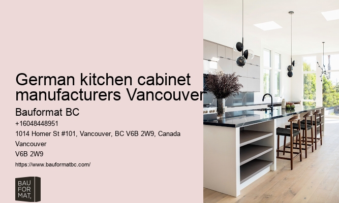Latest trends in German kitchen cabinet materials and finishes Vancouver