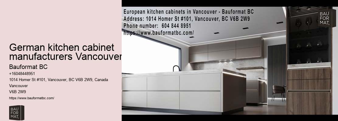 Compact German kitchen cabinets for tiny spaces Vancouver