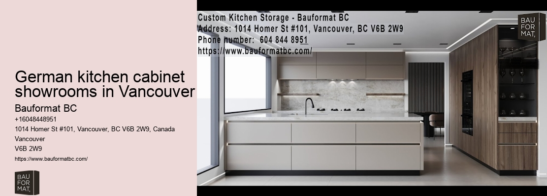 Contemporary German kitchen cabinets Vancouver