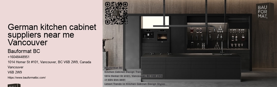 German kitchen cabinets with innovative shelving Vancouver