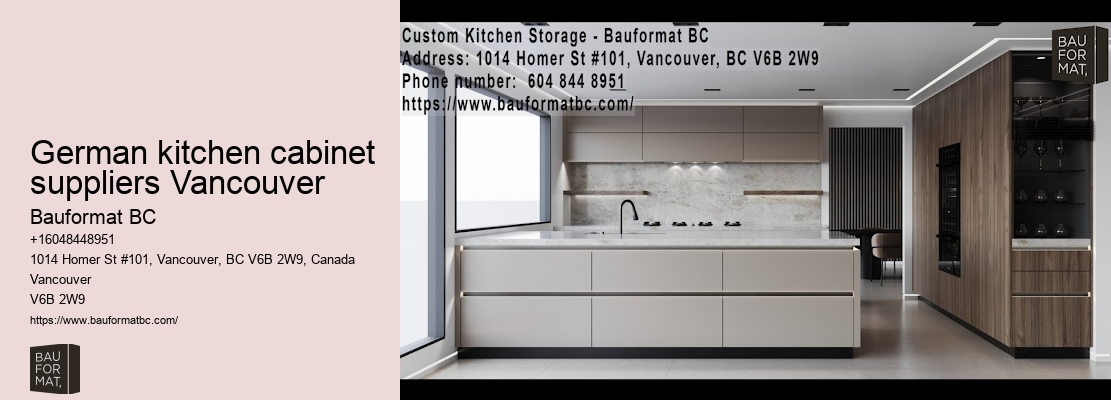 German kitchen cabinets showroom Vancouver