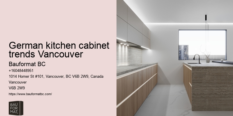 Discover top German kitchen cabinet showrooms in Vancouver