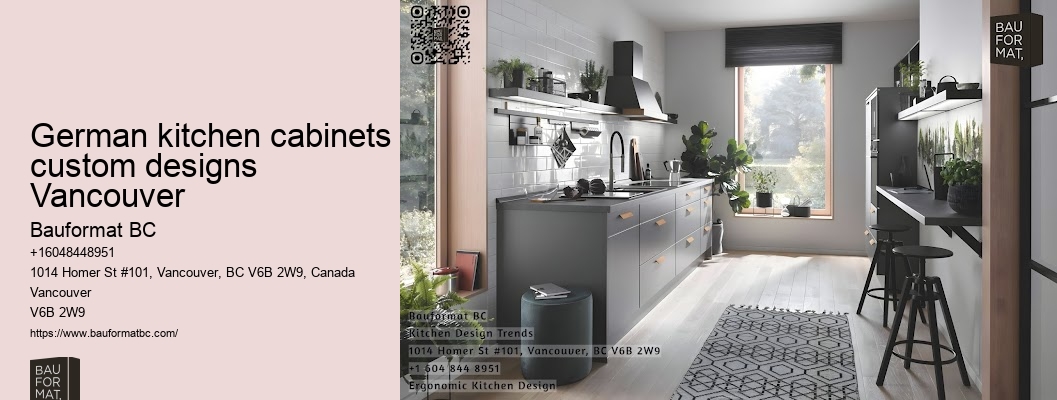 German kitchen cabinets with built-in appliances Vancouver