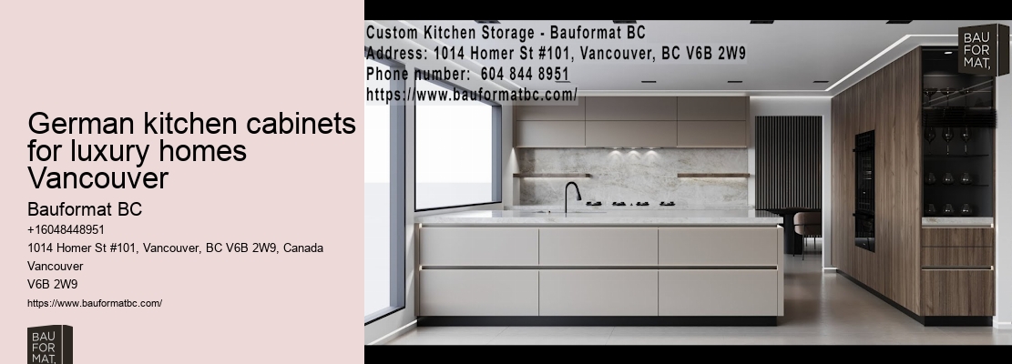 German kitchen cabinets for U-shaped kitchens Vancouver