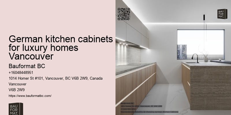 German kitchen cabinets with ceramic finishes Vancouver