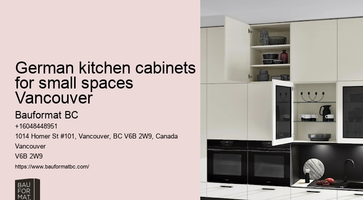 Luxury German kitchen cabinets with custom glass doors Vancouver