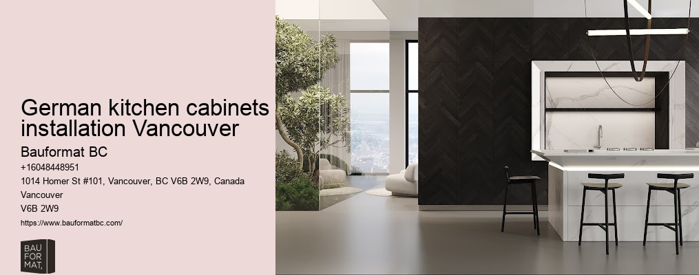 German kitchen cabinets with space-saving solutions Vancouver