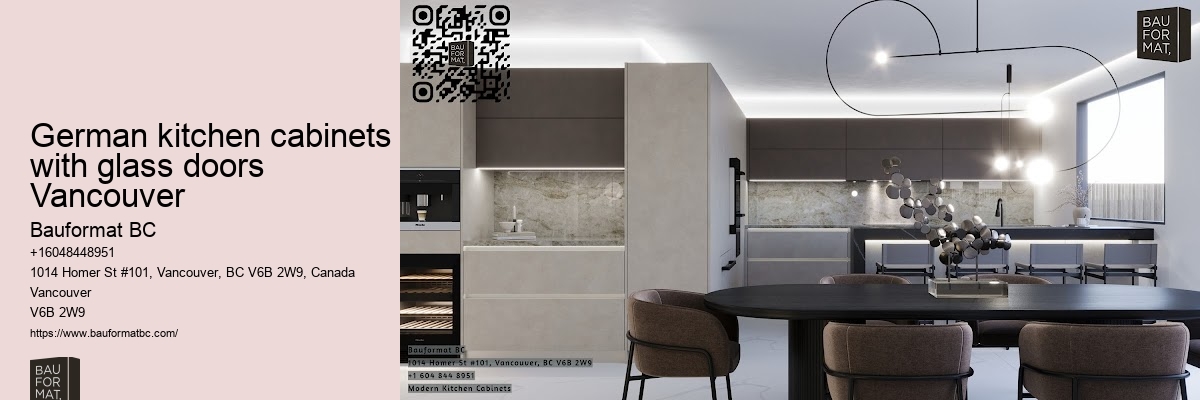Elegant German kitchen cabinets Vancouver