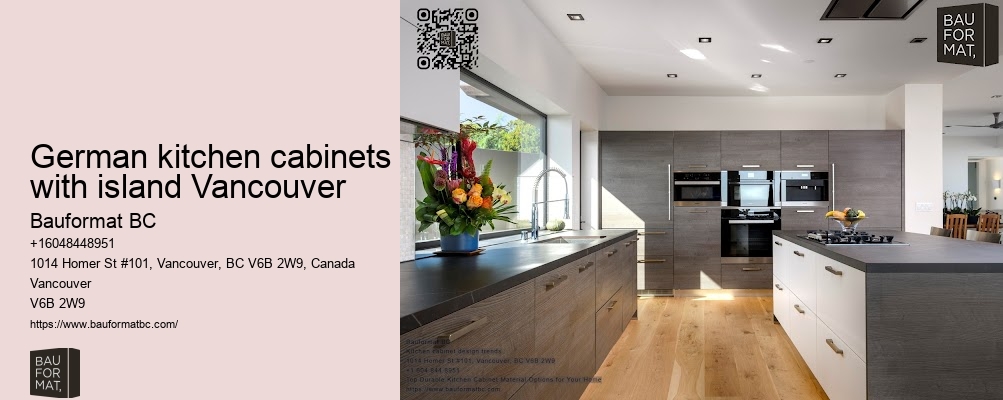German kitchen cabinets with quartz countertops Vancouver
