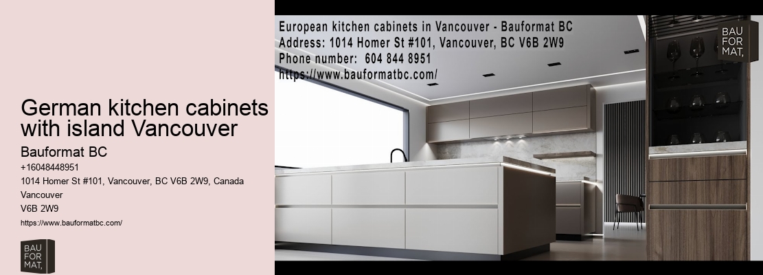 Sleek German kitchen cabinets Vancouver