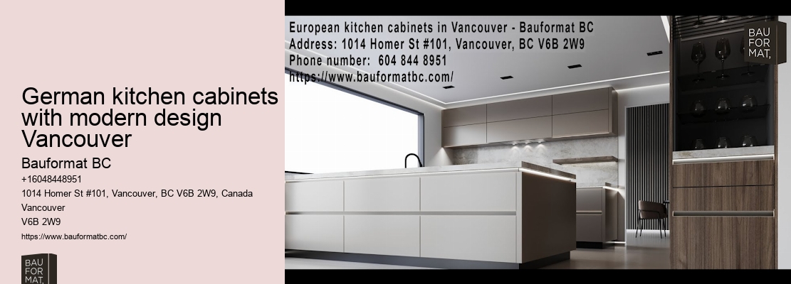 Custom German kitchen cabinet trends