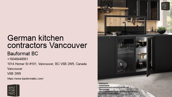 Contemporary German kitchen cabinets with minimalist design Vancouver