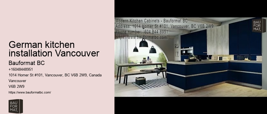 German kitchen cabinets eco-friendly Vancouver