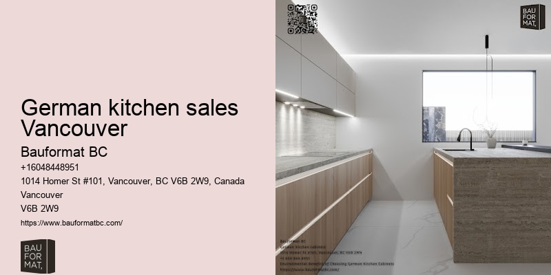 German kitchen cabinets with integrated lighting Vancouver