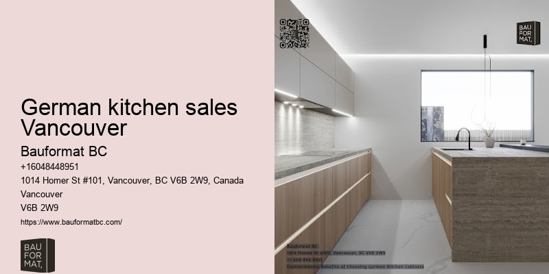 German kitchen cabinets with island Vancouver