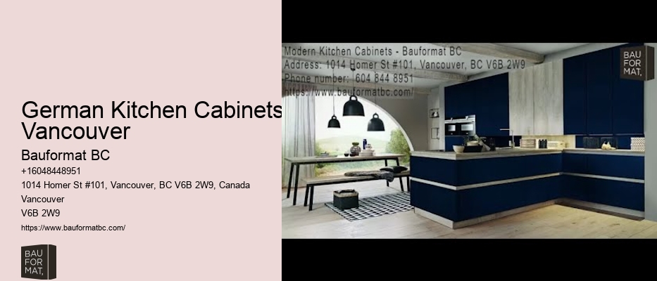 German kitchen cabinets with customizable options Vancouver