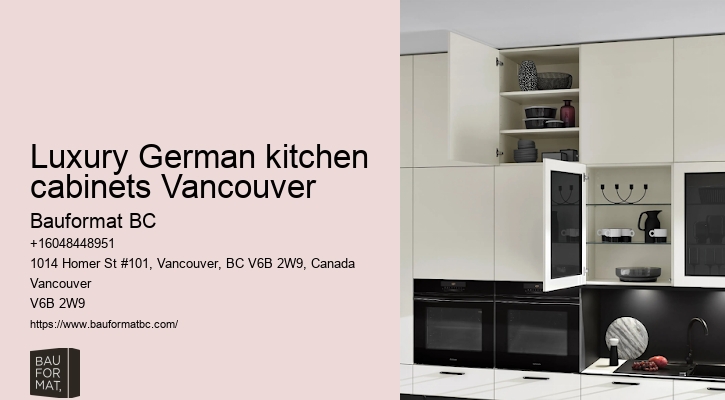 German kitchen cabinets materials Vancouver