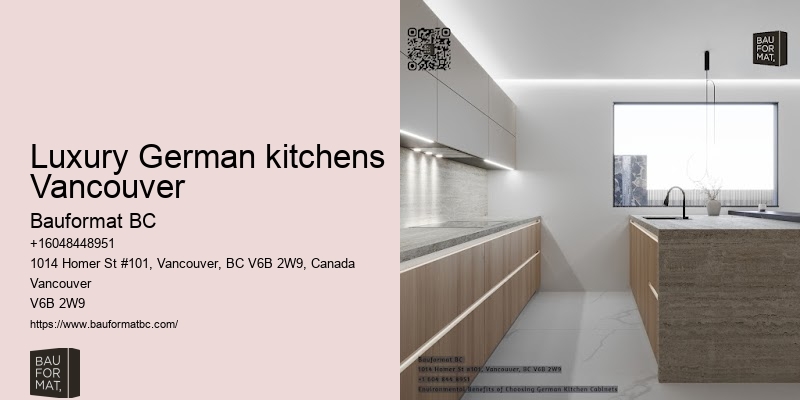 German kitchen cabinets with undermount sink Vancouver