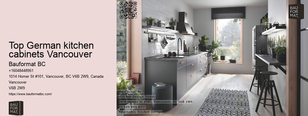 German kitchen cabinets with glass doors Vancouver