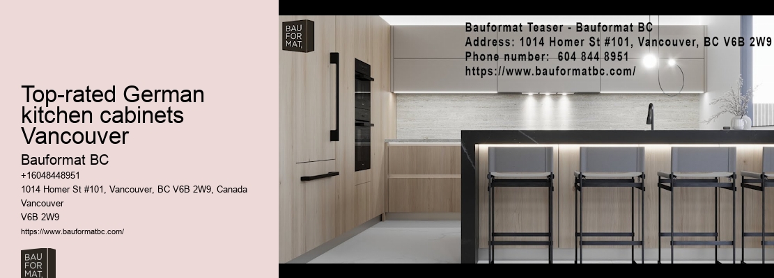 Professional installation of German kitchen cabinets Vancouver