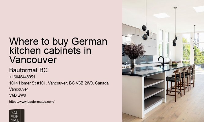 German kitchen cabinets with traditional craftsmanship Vancouver