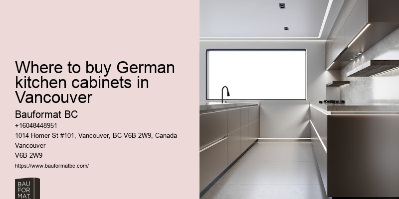 German kitchen cabinets financing Vancouver
