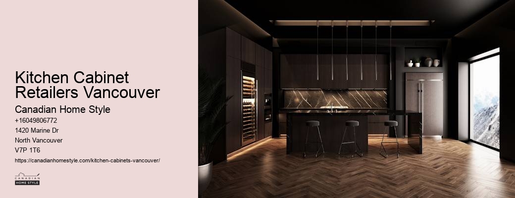 Warm modern kitchen cabinets Vancouver