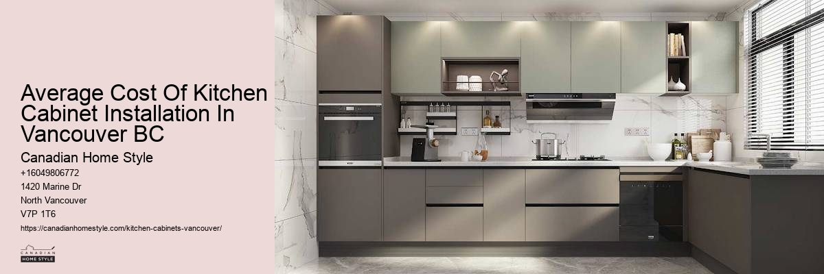 Custom-built kitchen islands with cabinets Vancouver