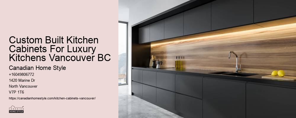 Minimalist kitchen cabinet hardware Vancouver BC