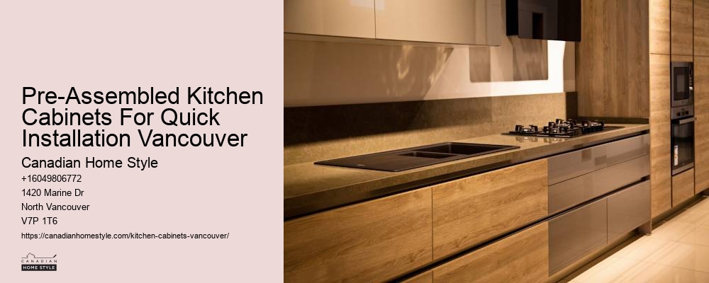 Space-Saving Kitchen Cabinets Vancouver