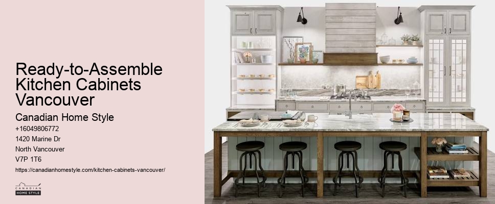 Kitchen Cabinets and Island Vancouver
