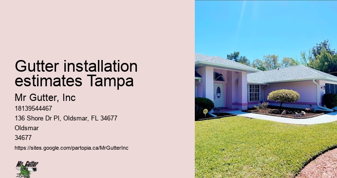 Gutter installation estimates Tampa affordable gutter services
