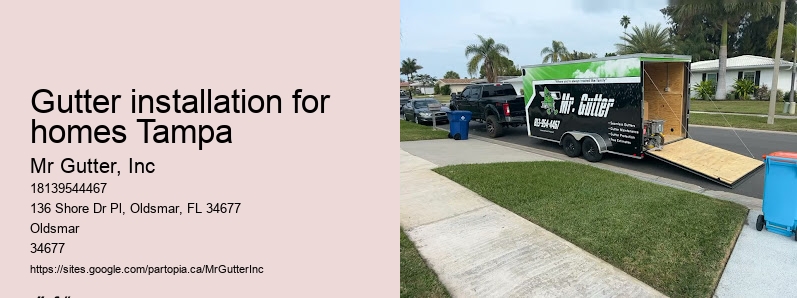 Custom-fit gutter installation Gutter installation for homes Tampa