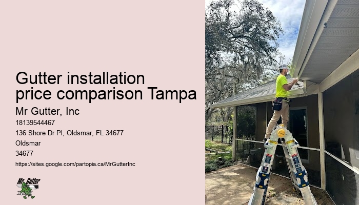Gutter installation for hospitals Gutter installation price comparison Tampa