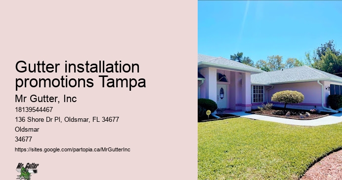 Gutter installation promotions Tampa gutter installation timeline