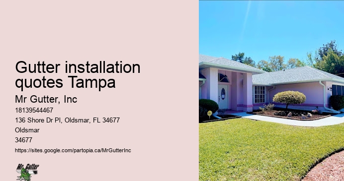 Gutter replacement professionals Gutter installation quotes Tampa